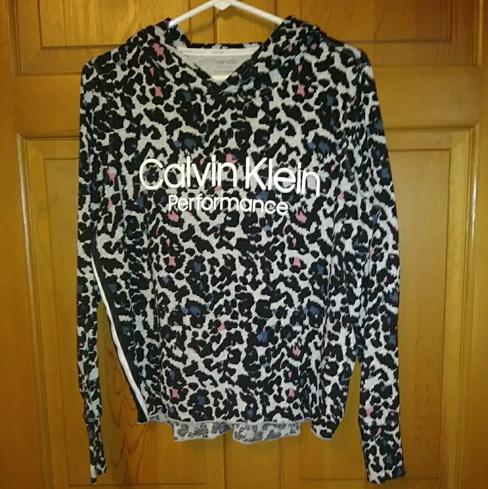 Calvin Klein Leophard print hoodie
